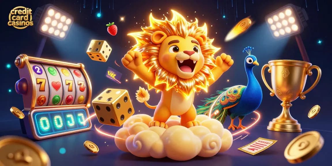 Experience excitement at credit card casinos with thrilling slot machines, jackpots, and vibrant gaming elements.
