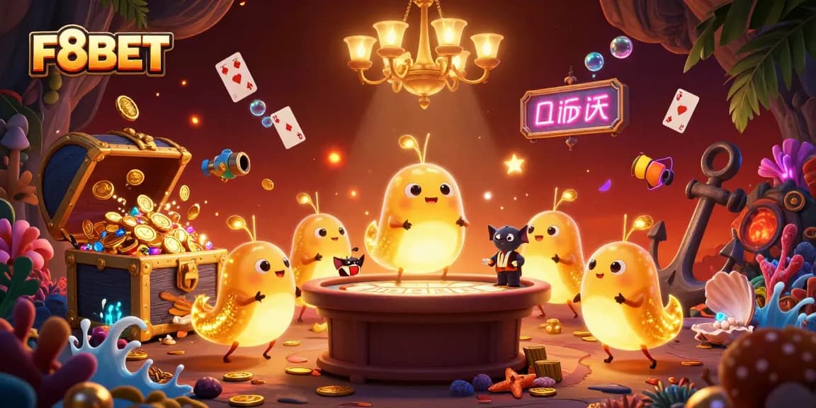 Experience excitement with F8BET lighting up a vibrant cave casino in stunning detail.