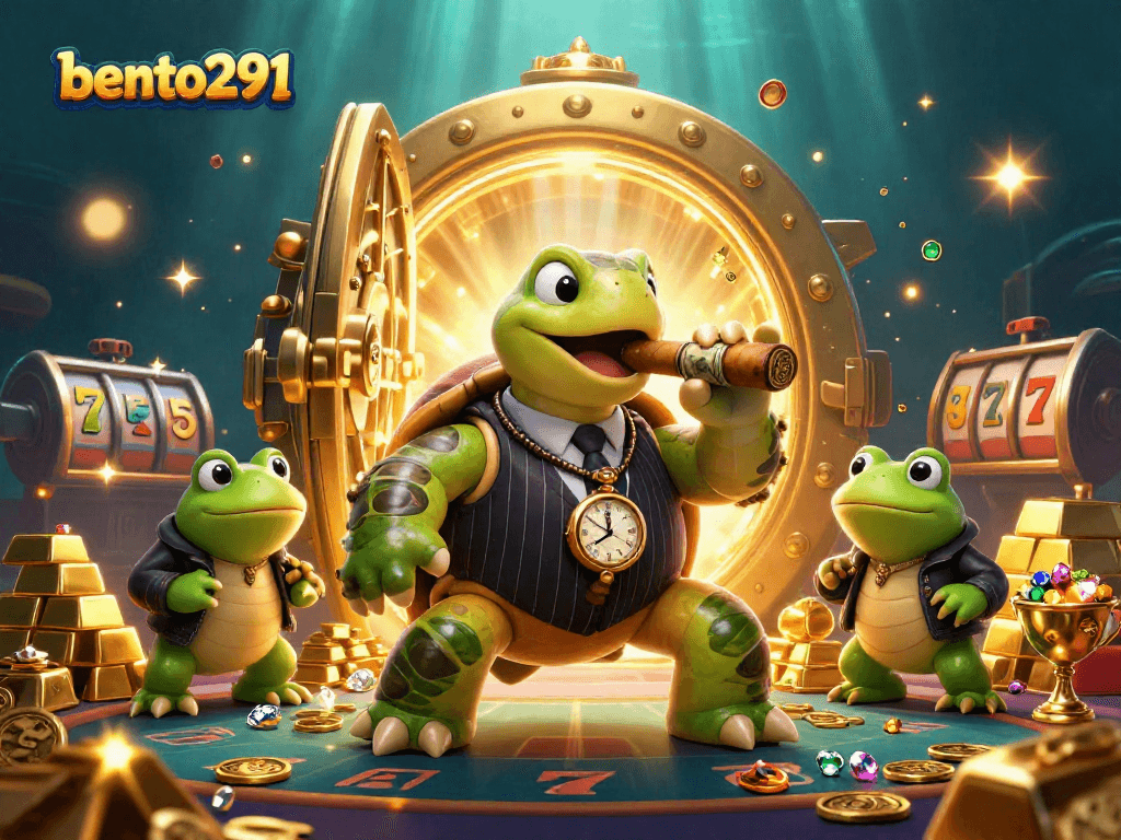 Spin to win at bento291 with a thrilling 3D illustration of colorful casino characters!