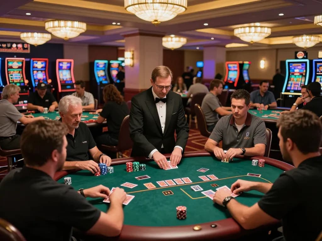 Players enjoying exciting games at ATQ's premier casino, showcasing vibrant atmosphere and engaging gameplay.