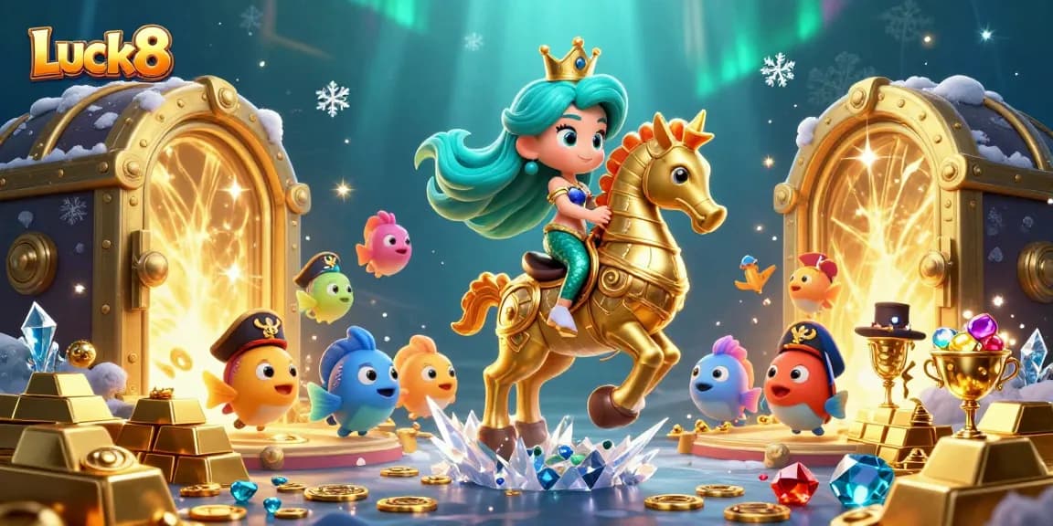 Experience thrilling wins in the vibrant world of Luck8 with an enchanting mermaid princess and treasure