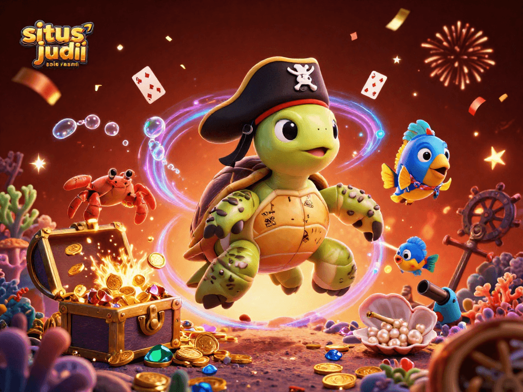 Experience thrilling moments at situs judi bola resmi with dynamic underwater characters and vibrant treasures.