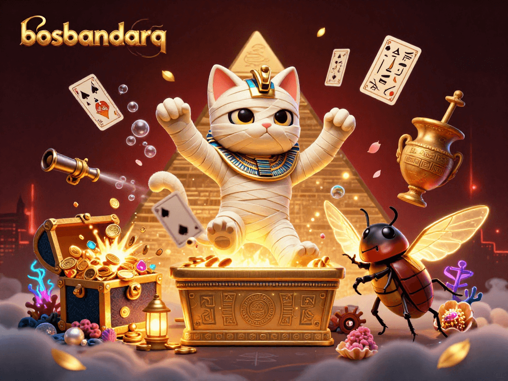 Engage in thrilling casino action with bosbandarq's vibrant characters and exciting game elements.