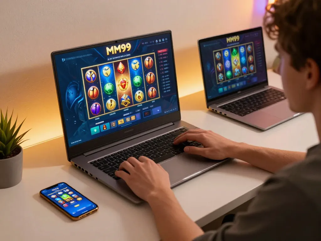 Engaging gameplay session on MM99 Slot platform showcasing dynamic graphics and user-friendly interface.