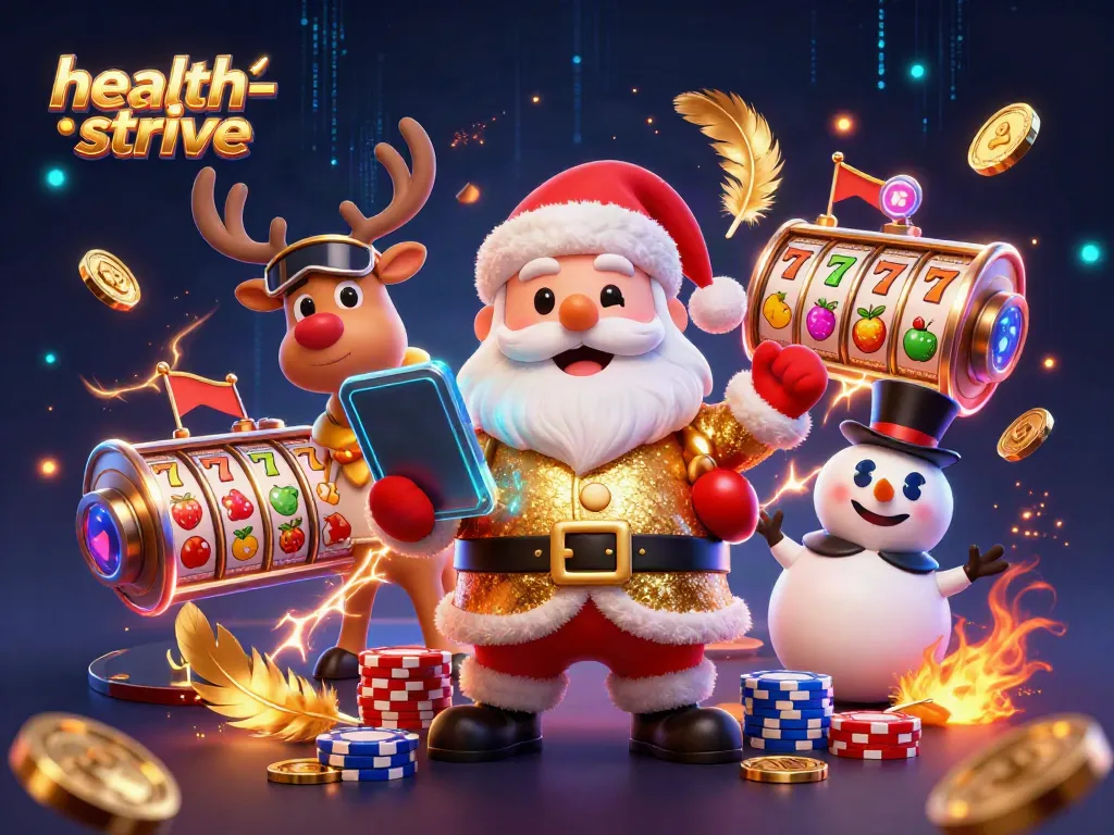 Bermain slot jackpot di GWP168 dengan karakter Santa Claus dan teman-temannya di dunia kasino yang berwarna-warni.