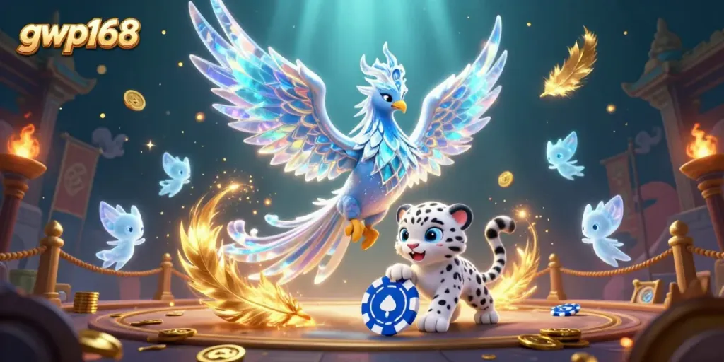 Meraih kemenangan di gwp168 dengan phoenix es 3D dan chip poker dari salju.
