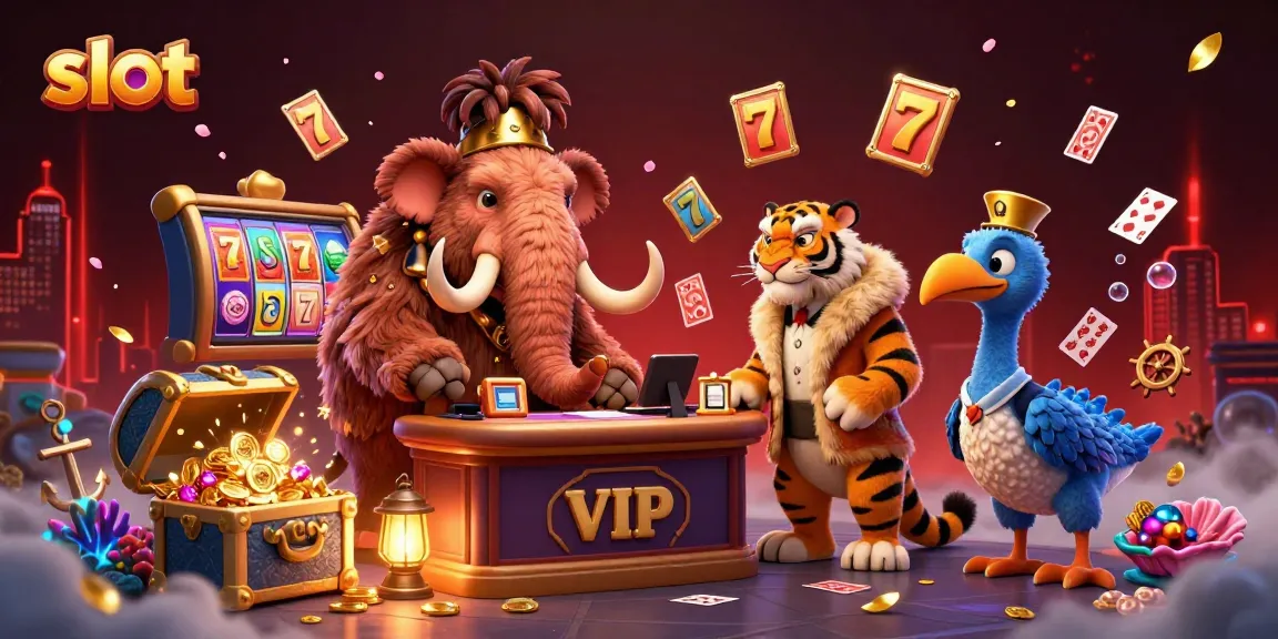 Join the thrilling slot action with a dynamic scene featuring a mammoth bouncer and a saber-tooth tiger VIP.