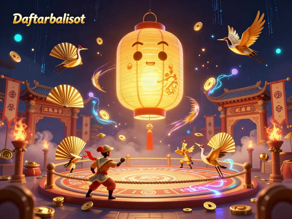 Play exciting games with Daftar balisot at vibrant night market casino featuring dynamic elements and lucky symbols.