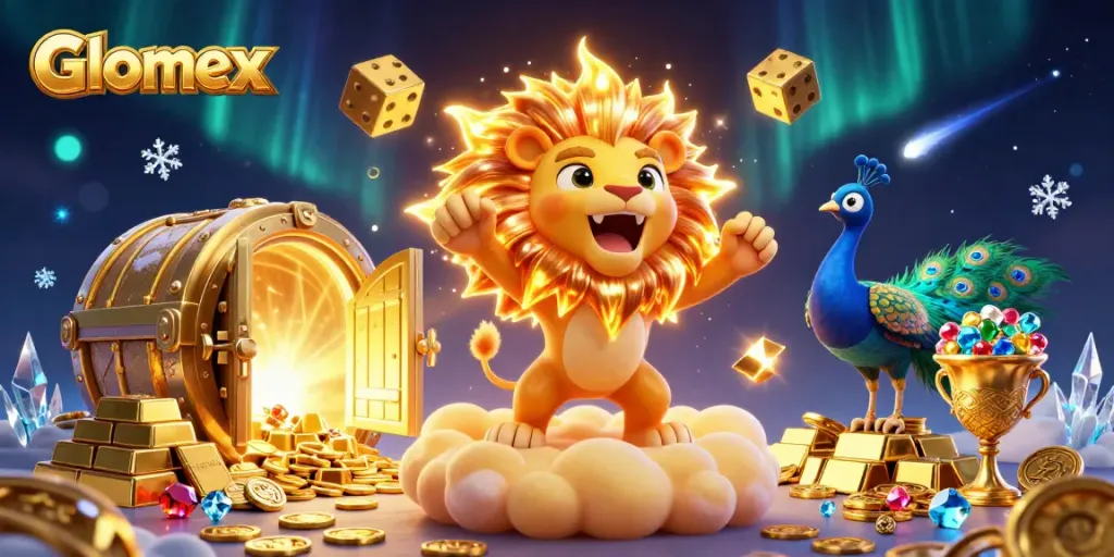 Engage with Glomex by exploring thrilling gaming opportunities, showcasing vibrant casino elements.