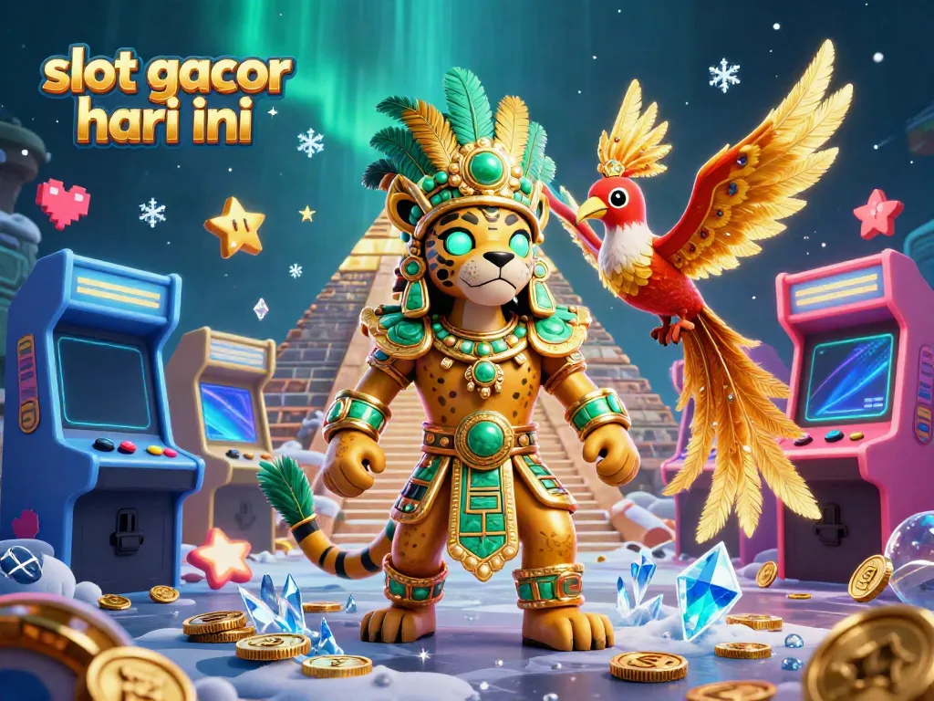 Jelajahi mesin slot gacor hari ini dengan gaya berwarna cerah dan karakter kartun unik.
