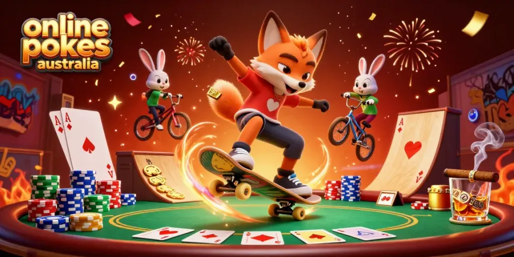 Experience thrilling gameplay with online pokies australia featuring vibrant characters and casino elements