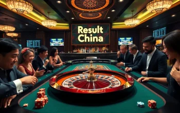 Experience the thrill of gambling with our Result China updates at an upscale casino roulette table.