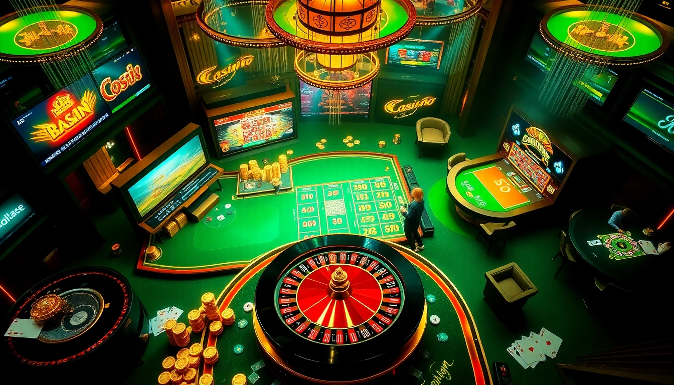 Engaging players in an exciting online casino environment showcasing LC88's vibrant gaming options.