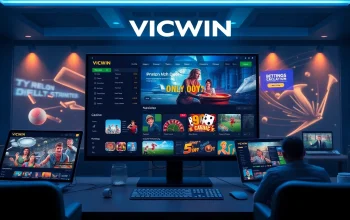 Experience the VICWIN online gaming platform with diverse betting options and a premium interface.