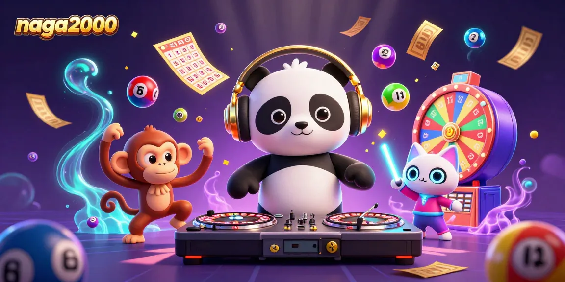 Menggunakan naga2000 untuk memenangkan hadiah dengan DJ panda, monyet breakdance, dan kucing rave.